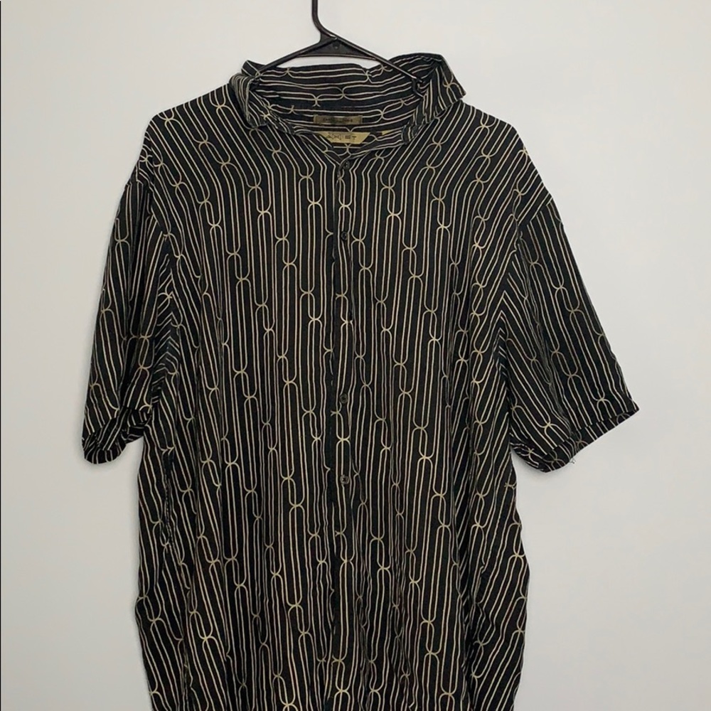 Silk Patterned Button Up